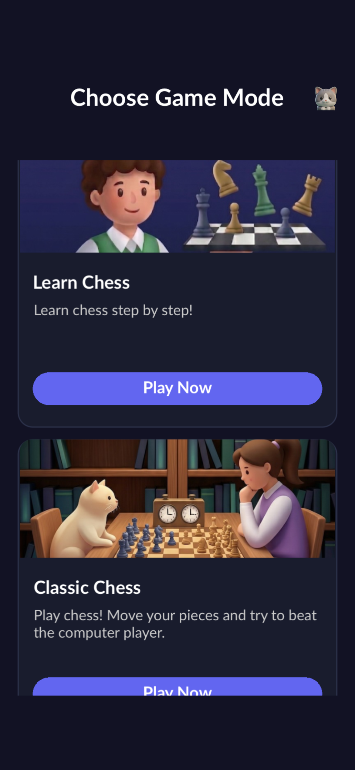 MantoChess running on iPhone in portrait mode